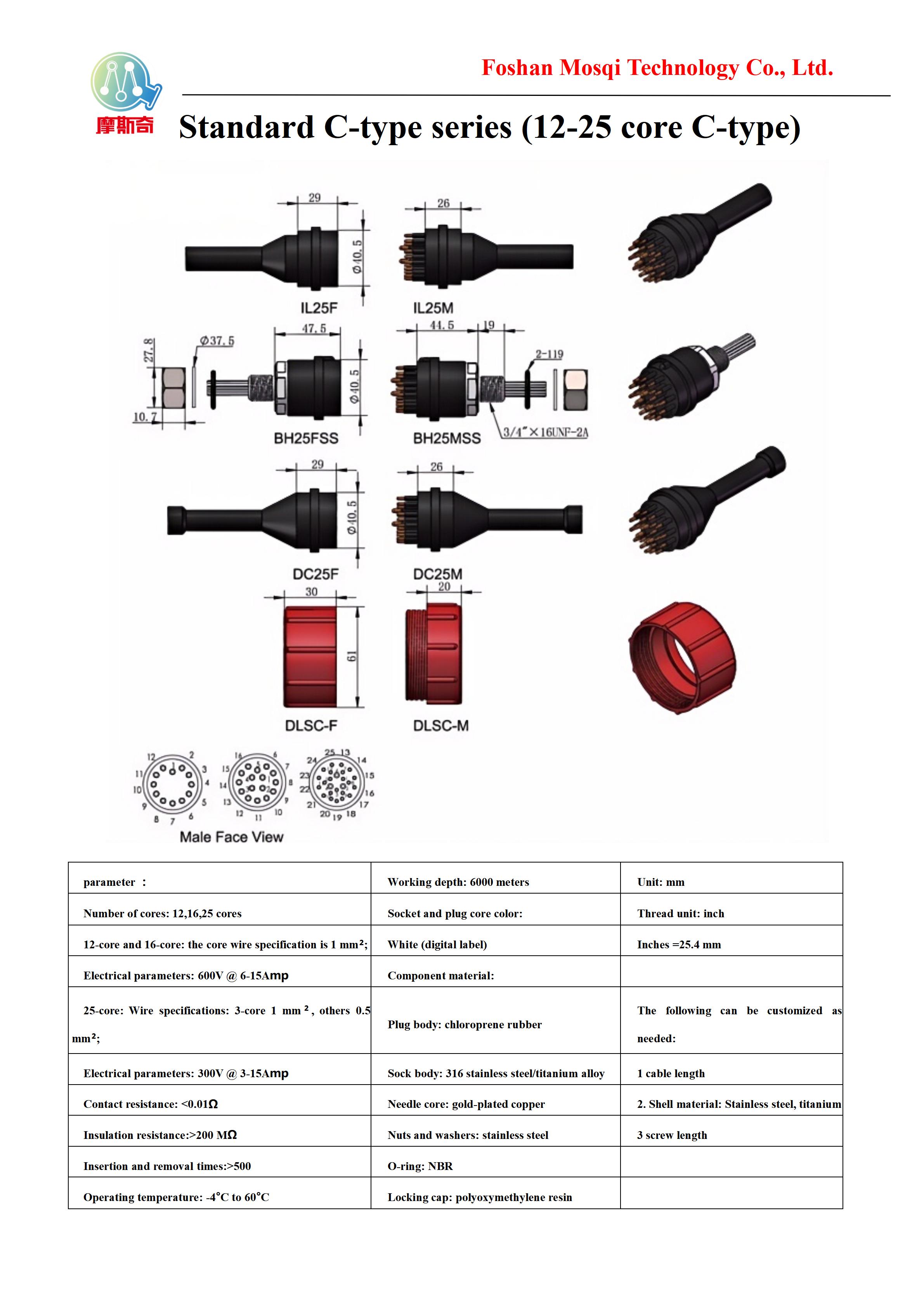 标准圆C型系列（12~25芯C型）（Standard C-type series (12-25 core C-type)）_01