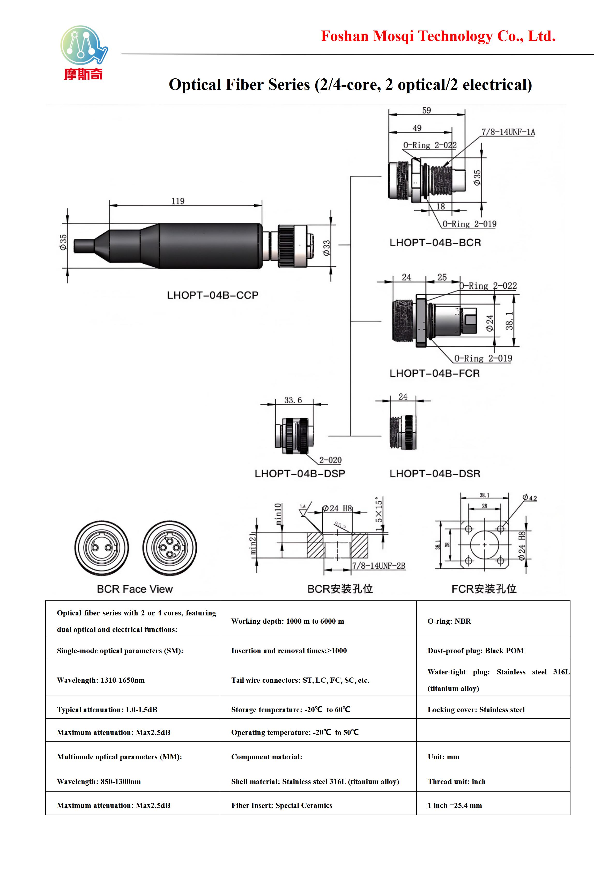 光纤系列（2、4芯，2光2电）Optical Fiber Series (2 4-core, 2 optical 2 electrical)_01
